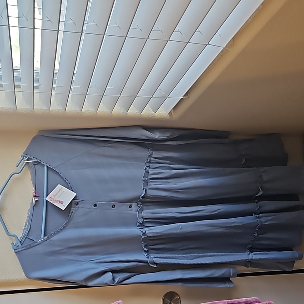 Umgee long sleeve dress oversized flowy size Small